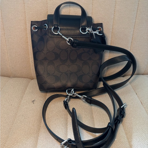 Coach Black and Brown Signature Backpack - Picture 2 of 5